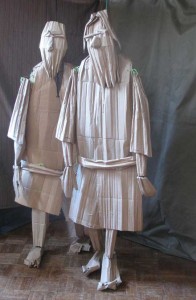 Mettawee-full-for-web Ralph Lee's lifesized Old Boat Godess figures in the workshop
