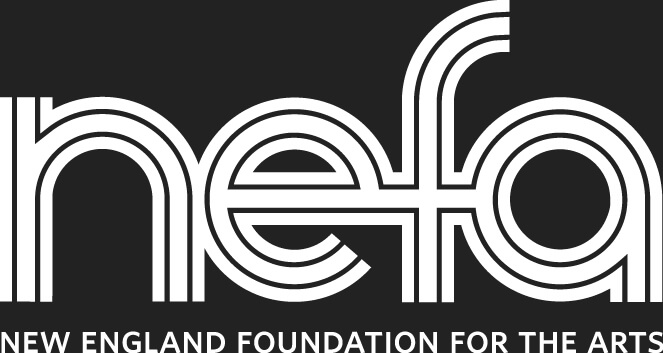 NEFA logo - white lowercase letters on black