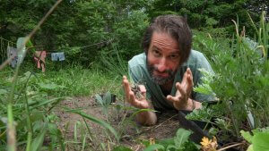 Piti Theater's Jonathan Mirin in a still from Canary in a Gold Mine